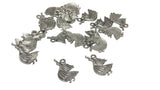 Jewelry Mini Pendant Alloy Charms 21x13mm Girl Antique Silver Color (Pack of 10 pieces) [ac-charm-00001-m24]