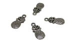 Jewelry Mini Pendant Alloy Charms 20x9x3xmm Pineapple Fruit Antique Silver Color (Pack of 10 pieces) [ac-charm-00001-m33]