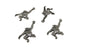 Jewelry Mini Pendant Alloy Charms 36x20x4xmm Animal Monkey Antique Silver Color (Pack of 10 pieces) [ac-charm-00001-m34]