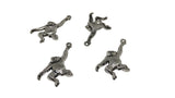 Jewelry Mini Pendant Alloy Charms 36x20x4xmm Animal Monkey Antique Silver Color (Pack of 10 pieces) [ac-charm-00001-m34]