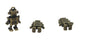Jewelry Mini Pendant Alloy Craft Charms 17x10x4xmm Robot Antique Bronze Color (Pack of 10 pieces) [ac-charm-00001-m43]