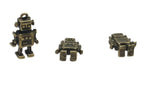 Jewelry Mini Pendant Alloy Craft Charms 17x10x4xmm Robot Antique Bronze Color (Pack of 10 pieces) [ac-charm-00001-m43]