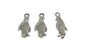 Jewelry Mini Pendant Alloy Craft Charms 23x10x3xmm Penguin Antique Silver Color (Pack of 4 pieces) [ac-charm-00001-m54]