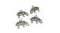 Jewelry Mini Pendant Alloy Craft Charms 17x13x3xmm Elephant Antique Silver Color (Pack of 10 pieces) [ac-charm-00001-m59]