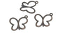 Jewelry Mini Pendant Alloy Craft Charms 19x17x2xmm Butterfly Antique Copper Color (Pack of 10 pieces) [ac-charm-00001-m77]