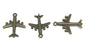 Jewelry Mini Pendant Alloy Craft Charms 29x23x5xmm Plane Antique Bronze Color (Pack of 4 pieces) [ac-charm-00001-m81]
