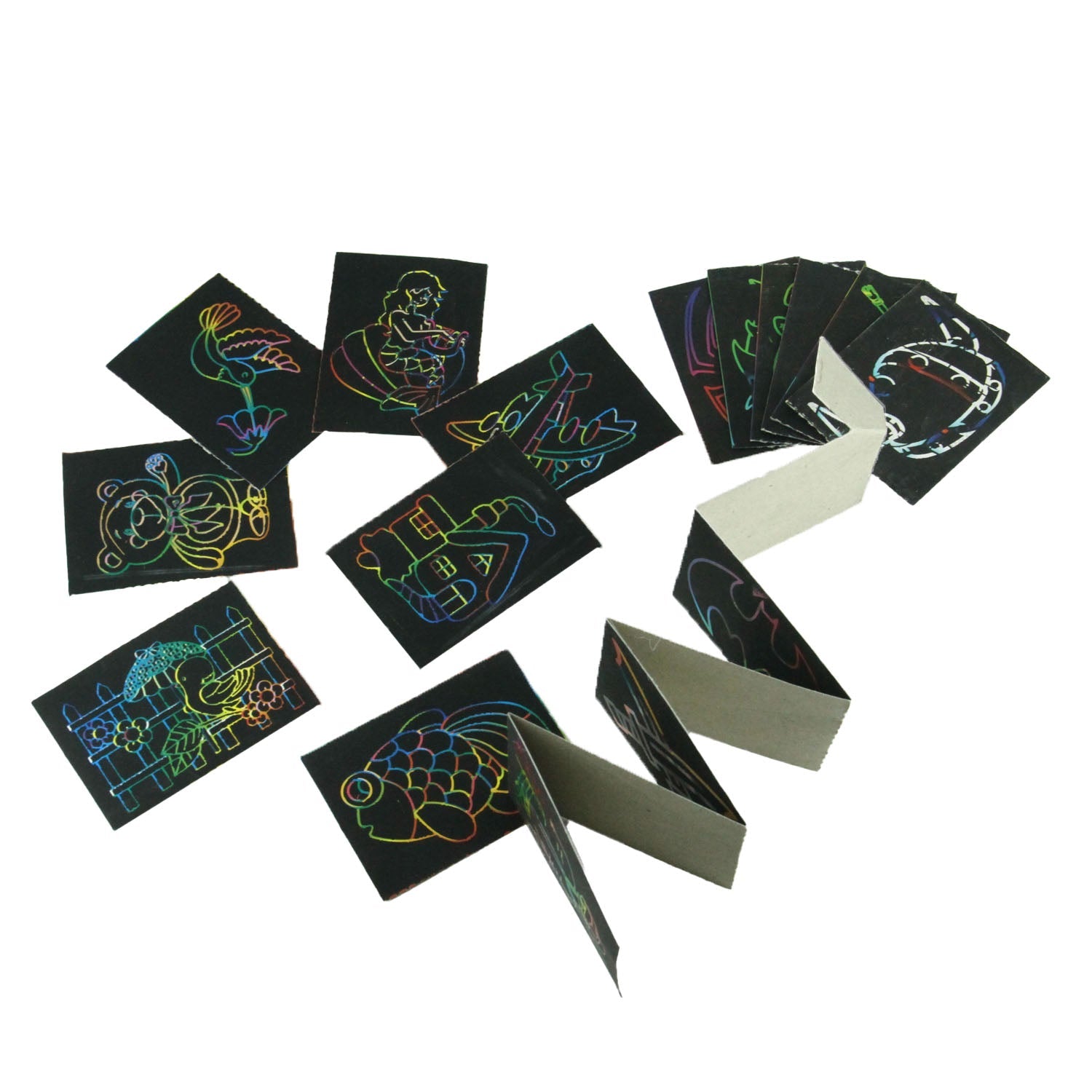 Scratch Cards (10 Pieces, Random Model) For Kids 3 Inch Painting Drawing Kit Activity Toys [ac-gmetoy-00007-m1]