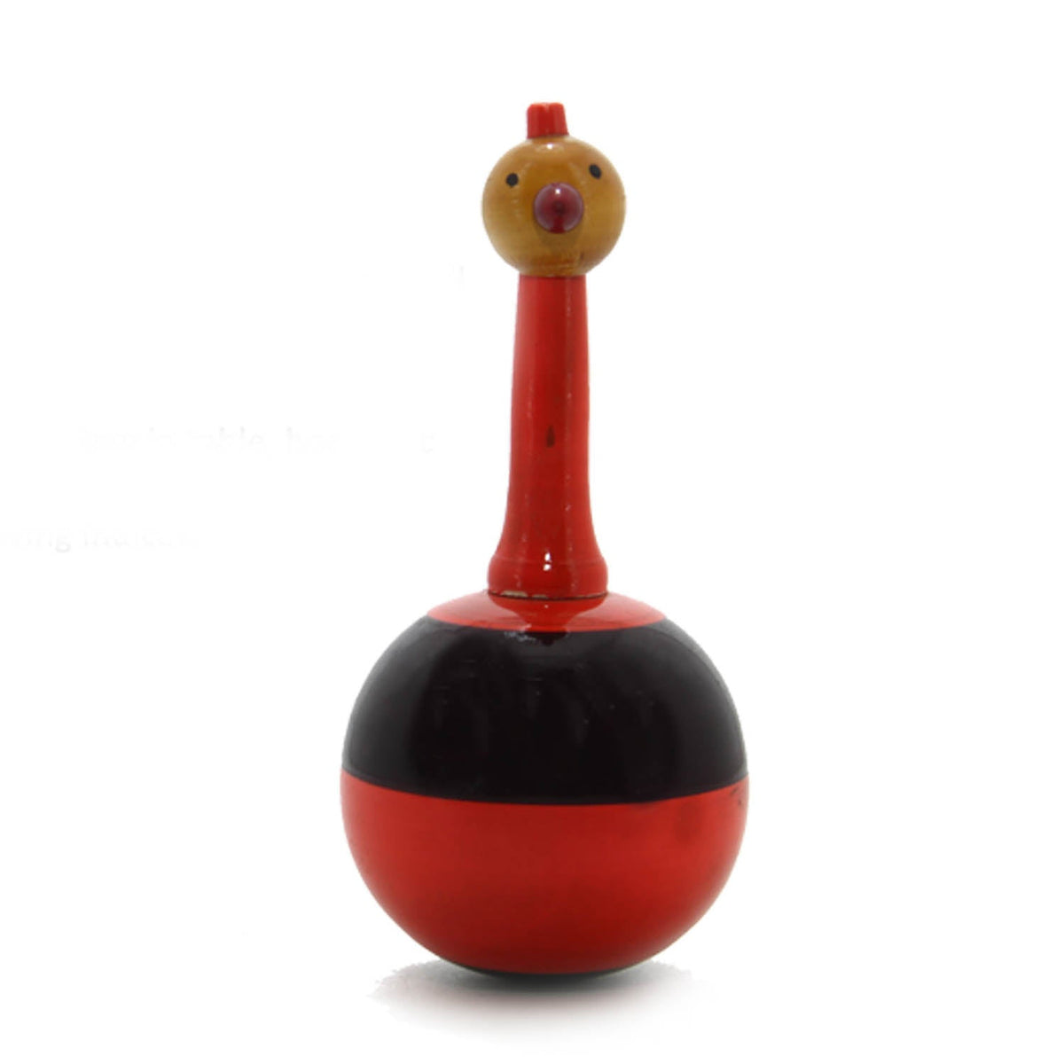 Wooden Dancing Duck (1 Piece, Random Color) 5.5 Inch Balancing Roly Poly Wobbling Toy for Kids [ac-gmetoy-00009-m1]