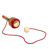 Wooden Ball Catcher Fun Toys (1 Piece, Random Color) 7x2 Inch For Kids Gifts [ac-gmetoy-00009-m2]