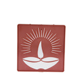 Rangoli Stencils Trays 3.5 Inch (1 Piece) Lamp Deepam Vilakku For Sand Powder Art Decoration  [ac-homektchn-00003-m1]