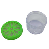 Plastic Rangoli Powder Sand Sprinkler (1 Piece) Box Container 2x1.5 Inch Assorted Color [ac-homektchn-00004-m3]
