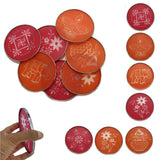 Rangoli Stencils (4 Inch, Pack of 4 Pieces) Random Assorted Designs For Sand Powder Indian Art Kolam Festival Decoration [ac-homektchn-00006-m1]