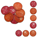 Rangoli Stencils (4 Inch, Pack of 4 Pieces) Random Assorted Designs For Sand Powder Indian Art Kolam Festival Decoration [ac-homektchn-00006-m1]