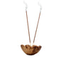 Coconut Shell Handmade Incense Stick Holder Bowl (Pack of 1) 4x2 Inch [ac-homektchn-00010-m1]