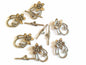 Metal Alloy Toggle Clasps For Jewellery Making (Pack of 5 Sets) 29x19x6xmm Stick Size:5x29x2mm Flower Antique Silver Color [ac-jwlsupp-00001-m4]