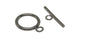Tarnish Resistant Stainless Steel Toggle Clasps For Jewellery Making (Pack of 5 Sets) 20x15x2xmm Round Silver Color [ac-jwlsupp-00002-m1]