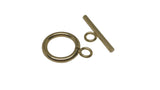 Tarnish Resistant Stainless Steel Toggle Clasps For Jewellery Making (Pack of 5 Sets) 19x14x2xmm Round Gold Color [ac-jwlsupp-00002-m2]