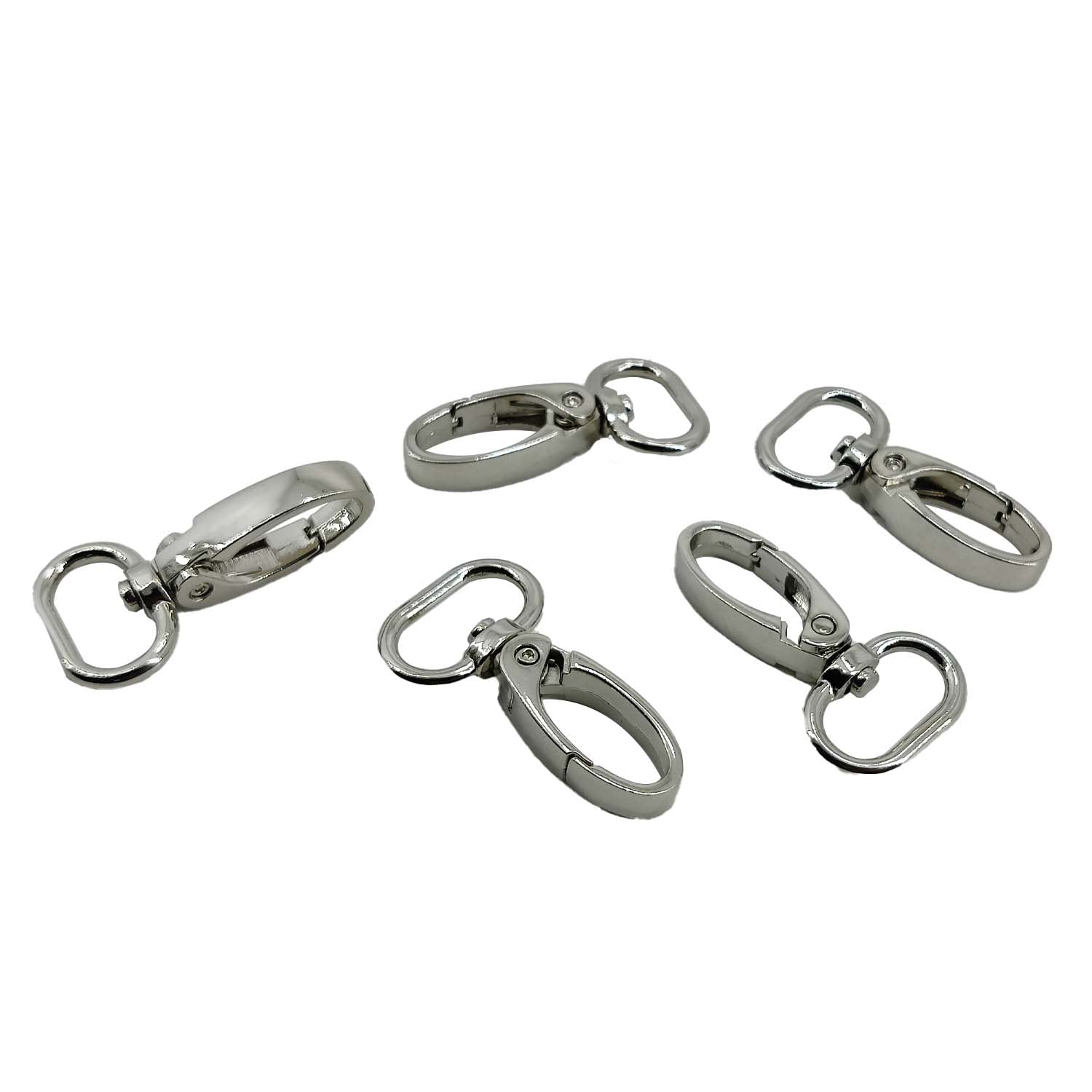 Alloy Lobster Clasps 360 Degree Swivel Snap Hook (4 Pieces) 45x25x8 MM Antique Silver Color For Key Chain and Bag Making [ac-jwlsupp-00007-m4]