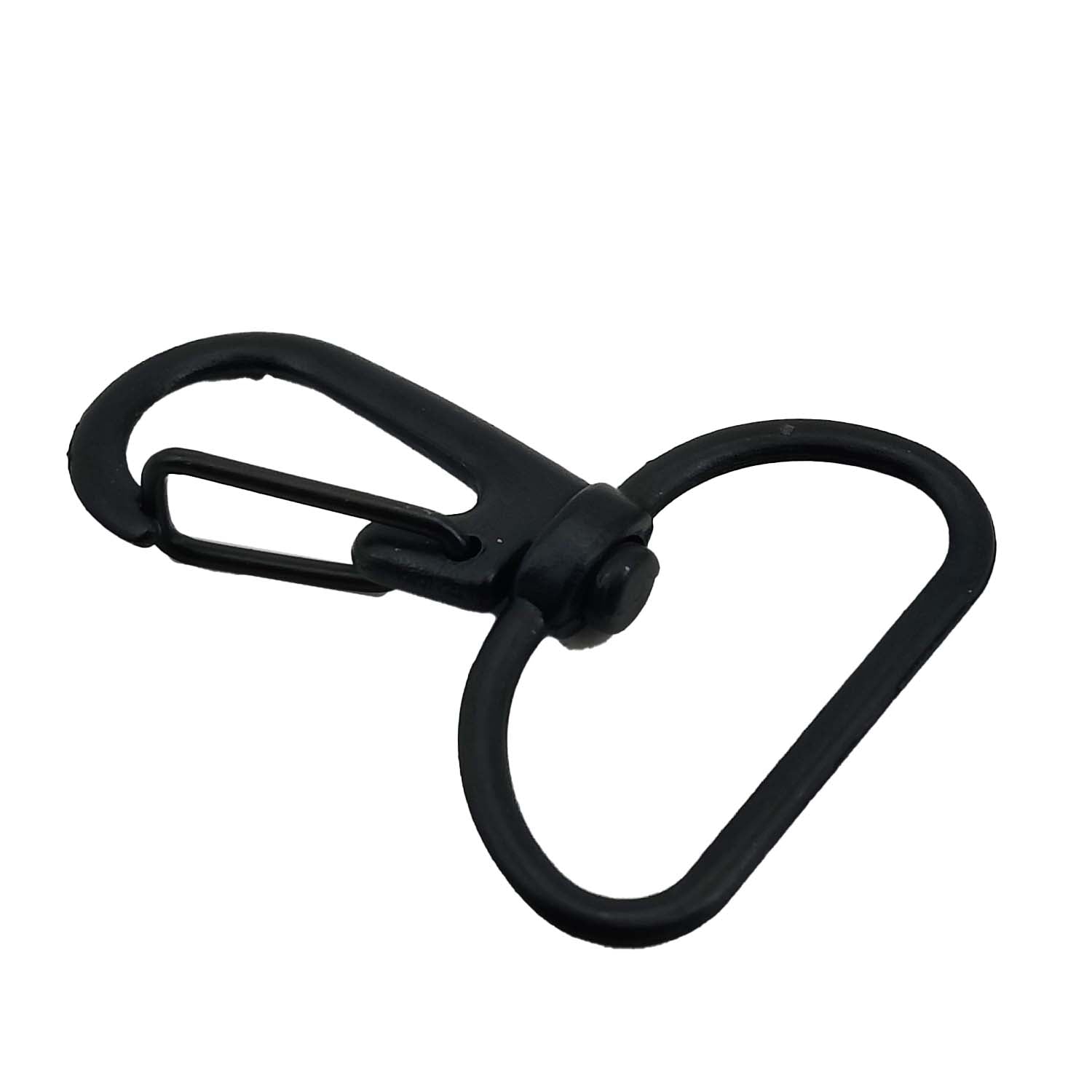 Alloy Lobster Clasps 360 Degree Swivel Snap Hook (4 Pieces) 38x30x5 MM Black For Key Chain and Bag Making [ac-jwlsupp-00007-m5]