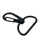 Alloy Lobster Clasps 360 Degree Swivel Snap Hook (4 Pieces) 38x30x5 MM Black For Key Chain and Bag Making [ac-jwlsupp-00007-m5]