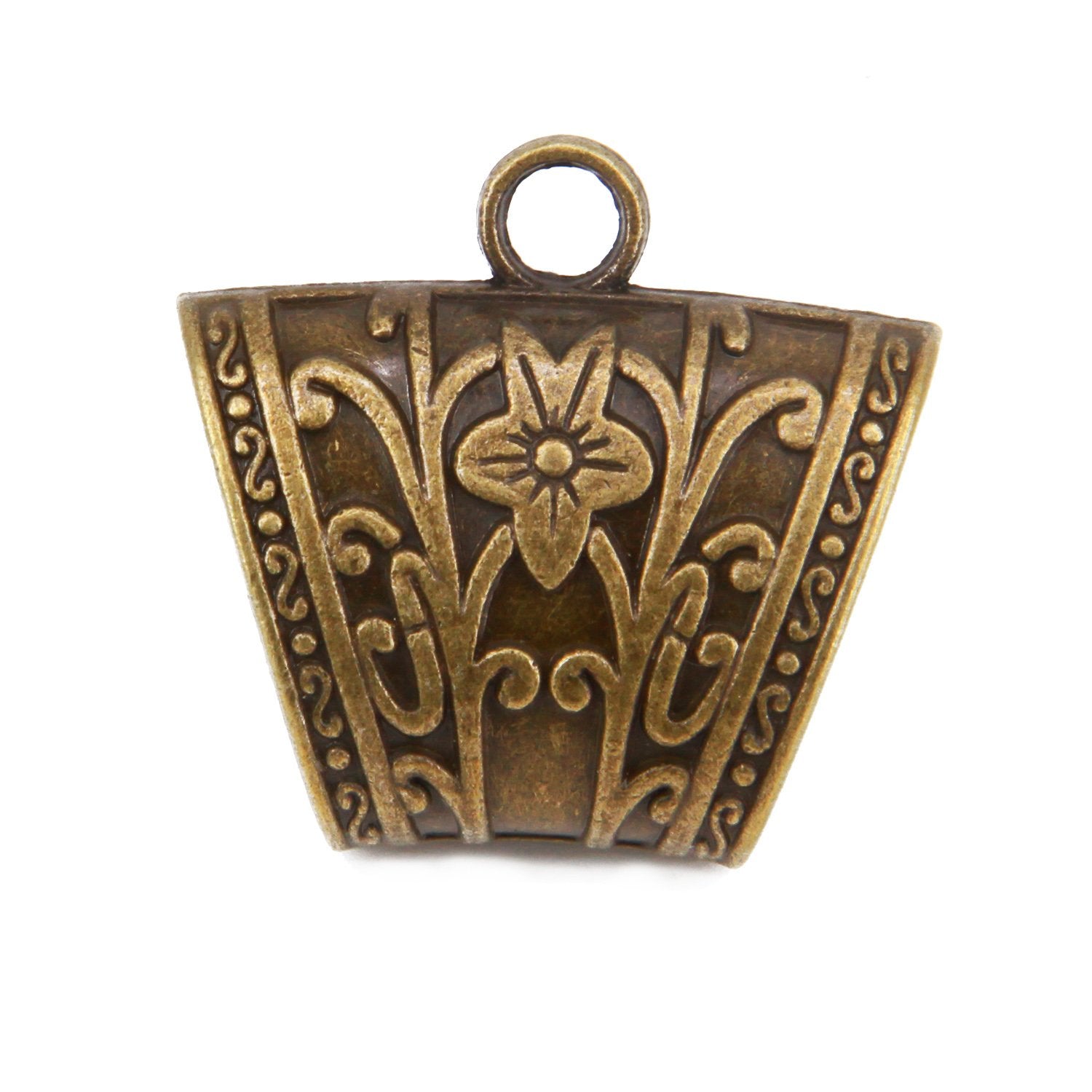 Pendant Scarf Bails Metal Alloy For Shawl Stoles (Sold as 1 piece) 39x37x18xmm Curved Antique Bronze Color For Jewellery Making [ac-jwlsupp-00009-m5]