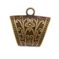 Pendant Scarf Bails Metal Alloy For Shawl Stoles (Sold as 1 piece) 39x37x18xmm Curved Antique Bronze Color For Jewellery Making [ac-jwlsupp-00009-m5]