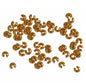 Metal Brass Crimp Bead Covers 4mm (Pack of 50 pieces) Gold Color For Jewellery Making [ac-jwlsupp-00011-m1]