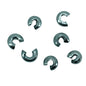 Tarnish Resistant 304-Stainless Steel Crimp Bead Covers 4.5 MM (Pack of 10 pieces) Silver Color Curved For Jewellery Making [ac-jwlsupp-00012-m2]
