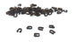 Brass Wire Guards 5x4mm (Pack of 50 pieces) Hole:0.5mm Thickness 1mm Curved Antique Copper Color For Jewellery Making  [ac-jwlsupp-00013-m4]