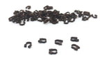 Brass Wire Guards 5x4mm (Pack of 50 pieces) Hole:0.5mm Thickness 1mm Curved Antique Copper Color For Jewellery Making  [ac-jwlsupp-00013-m4]