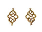 Metal Alloy Connectors (Pack of 10 pieces) for Jewellery Making Dangler Earrings & Pendant 27x17x2.5xmm Rhombus Antique Gold Color [ac-jwlsupp-00014-m11]