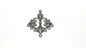 Metal Alloy Connectors (Pack of 4 pieces) for Jewellery Making Dangler Earrings & Pendant 35x29x2xmm Rhombus Antique Silver Color [ac-jwlsupp-00014-m19]