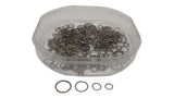 Metal Iron Jump Rings Mixed Sizes Round Antique Copper Color (Pack of 25 grams, 275+ pieces) For Jewellery Making Crafts [ac-jwlsupp-00015-m4-mix1]
