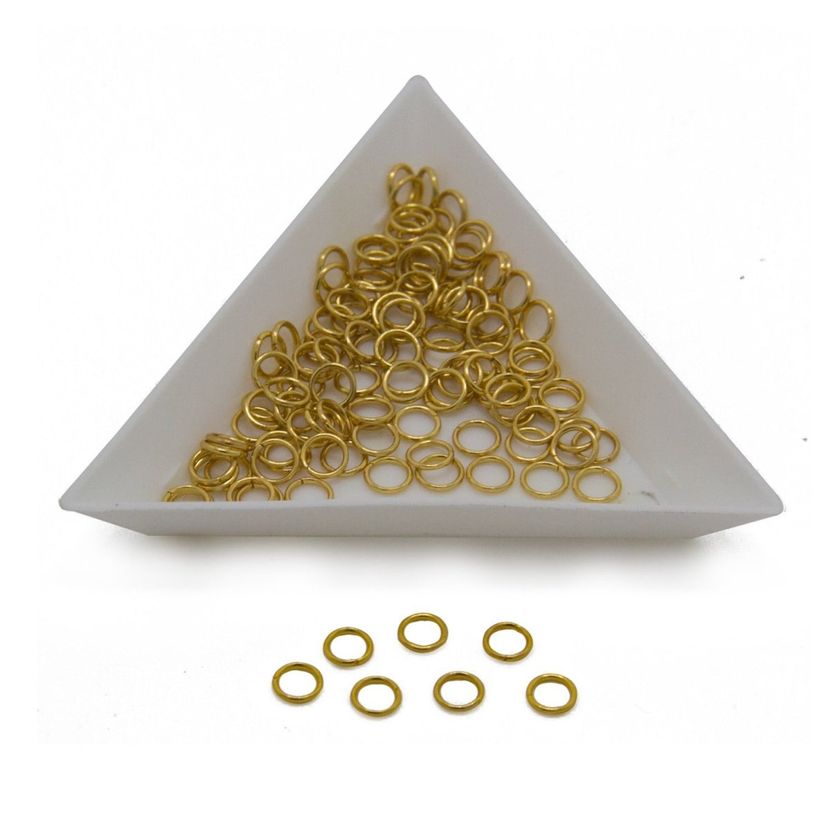 Tarnish Resistant 304-Stainless Steel Jump Rings 5x0.7 MM (115 Pieces, 5 Grams) Gold Color For Jewellery Making [ac-jwlsupp-00017-m2-sub2]