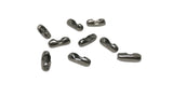 Tarnish Resistant 304-Stainless Steel Chain Joiners 9x3.5x3 mm For Ball Chains upto 2mm (Pack of 5 pieces) Silver Color [ac-jwlsupp-00019-m1]