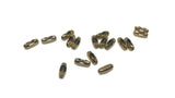 Tarnish Resistant 304-Stainless Steel Chain Joiners 7x3 mm For Ball Chains upto 2mm (Pack of 5 pieces) Gold Color [ac-jwlsupp-00019-m2]