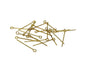Iron Eye Pins 26x0.7mm Gold Color (10 grams, 100 pieces) For Jewellery Making Crafts [ac-jwlsupp-00024-m2-sub2]