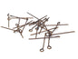 Iron Eye Pins 24x0.7mm Antique Copper Color (10 Grams, 100 Pieces) For Jewellery Making Crafts [ac-jwlsupp-00024-m4-sub2]