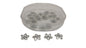 Metal Alloy Bead Caps 11x2mm (10 Grams, 15 Pieces) Flower Antique Silver Color For Jewellery Making [ac-jwlsupp-00028-m10]