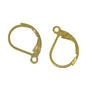 Brass Lever-Back Earring Hooks For Jewellery Making 15x10 MM Gold Color (Pack of 10 Pieces) [ac-jwlsupp-00033-m10]