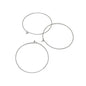 Brass Hoop Earrings For Jewellery Making 30 MM With Thickness:0.5mm Round Silver Color (Pack of 10 Pieces) [ac-jwlsupp-00033-m11]