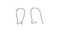 Kidney Ear Hooks 33x14 MM Silver Color (Pack of 10 Pieces) For Earring Jewellery Making [ac-jwlsupp-00033-m6]