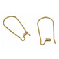 Tarnish Resistant 304-Stainless Steel Earring Hooks 25x10 mm Kidney Gold Color (5 Grams, 20 Pieces) For Jewellery Making  [ac-jwlsupp-00034-m4]