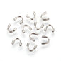 316-Stainless Steel Wire Guards (10 Pieces) 6x4 MM Silver Color For Jewellery Making [ac-jwlsupp-00041-m1]