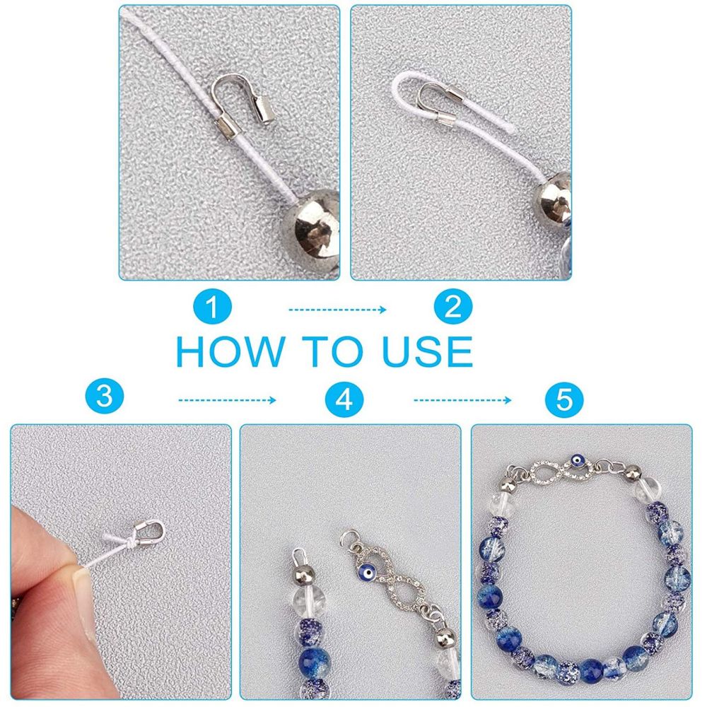 316-Stainless Steel Wire Guards (10 Pieces) 6x4 MM Silver Color For Jewellery Making [ac-jwlsupp-00041-m1]