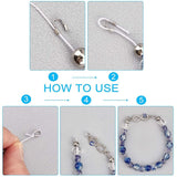 316-Stainless Steel Wire Guards (10 Pieces) 6x4 MM Silver Color For Jewellery Making [ac-jwlsupp-00041-m1]