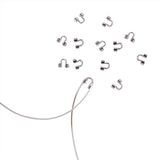 316-Stainless Steel Wire Guards (10 Pieces) 6x4 MM Silver Color For Jewellery Making [ac-jwlsupp-00041-m1]