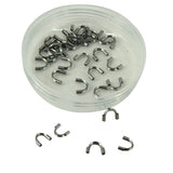 316-Stainless Steel Wire Guards (10 Pieces) 6x4 MM Silver Color For Jewellery Making [ac-jwlsupp-00041-m1]