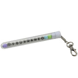 Glow In The Dark Personalized Name Customized Keychains Multicolor In Plastic Vial [ac-lfstylnaccs-00012-m8]