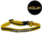 Name Personalized Adjustable Polyester Reflective Pet Dog Cat Collar 8 Inch [Neck Dia 7.5 to 12 Inch] Yellow (Pack of 1) [ac-lfstylnaccs-00014-m1]